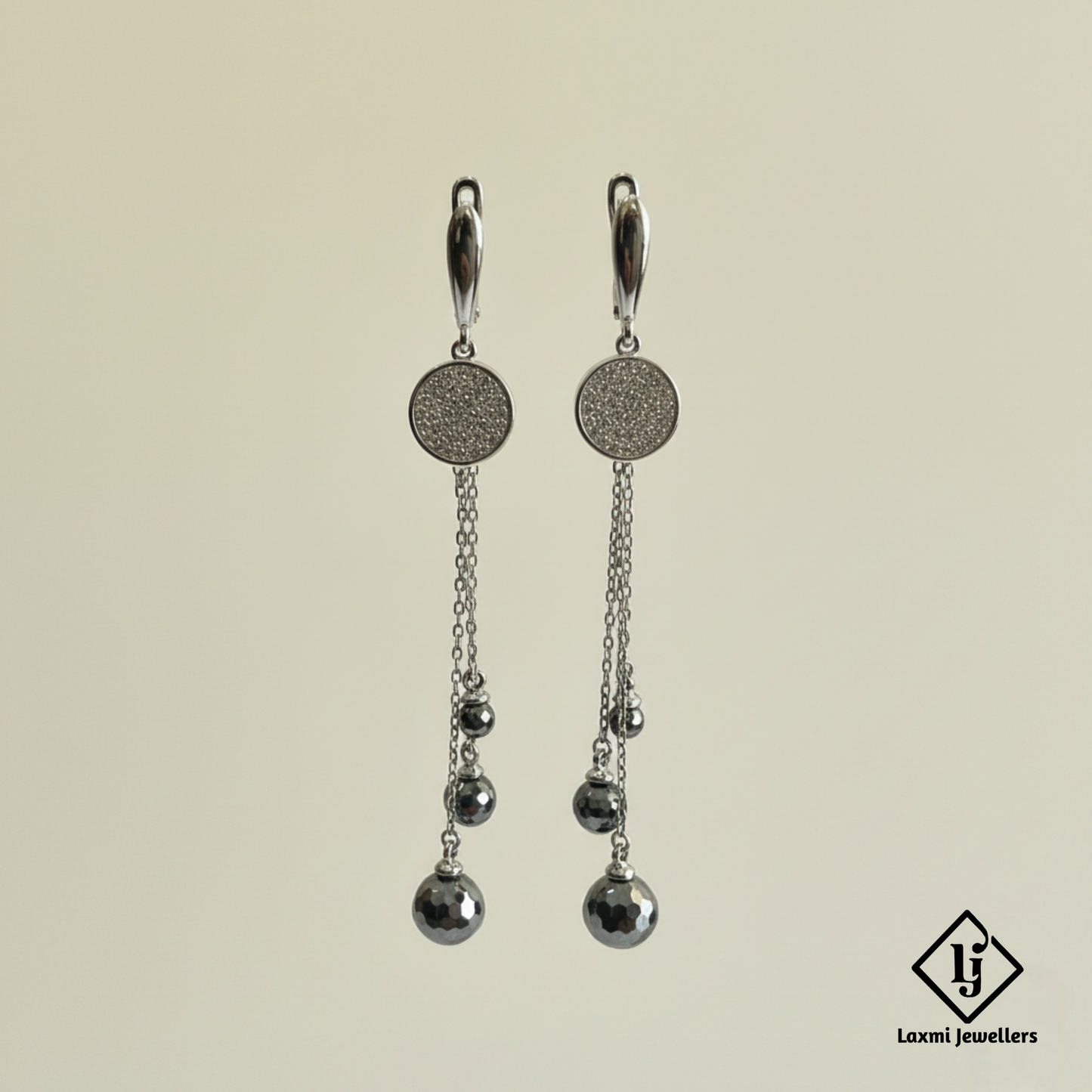 925 Sterling Silver Bali Style Chain Drop Earrings | Oxidised Silver Designer Earrings for Women
