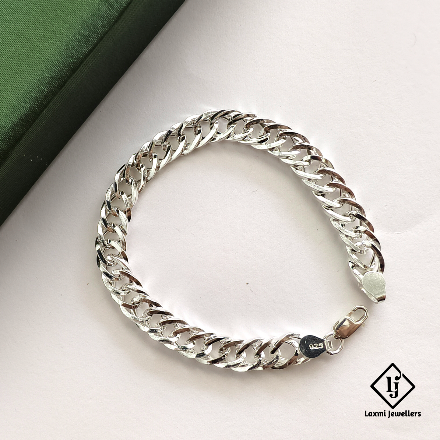 925 Sterling Silver Cuban Link Bracelet for Men | Heavy Chain Stylish Gents Bracelet