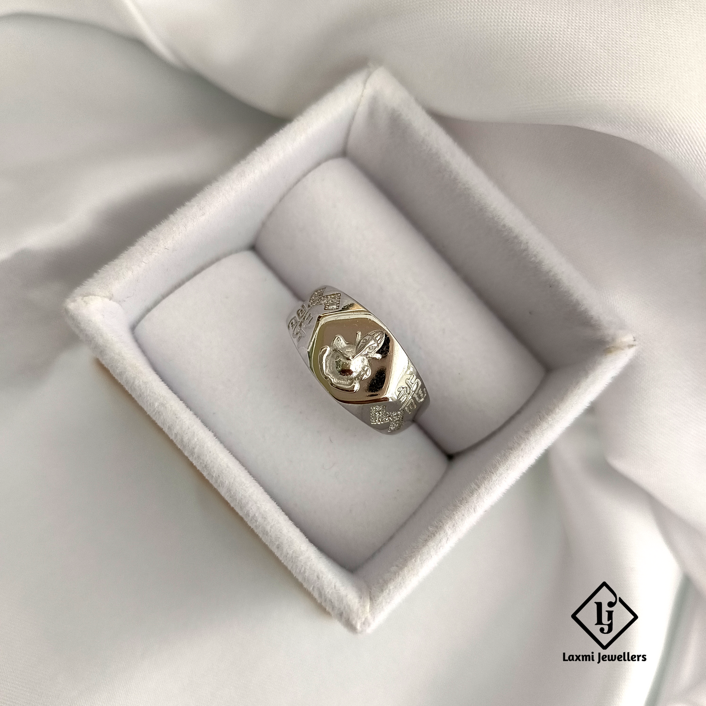 925 Silver Ganesha Ring for Men – Designer Spiritual Ring by Laxmi Jewellers