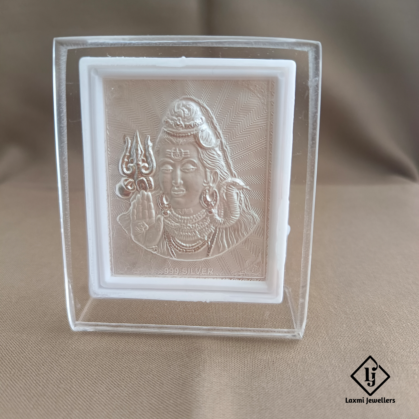 999 Pure Silver Ganesh Frame | Divine Gift & Home Decor | Laxmi Jewellers
