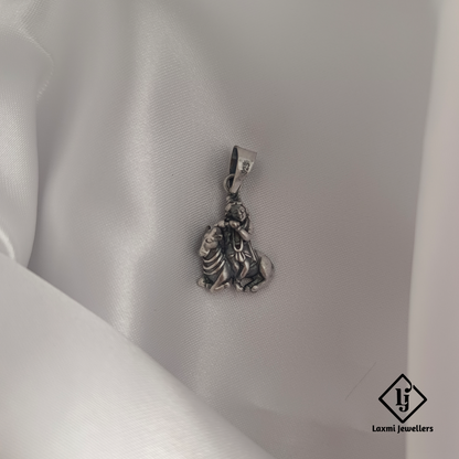925 Sterling Silver Krishna Pendant | Divine & Handcrafted Religious Locket