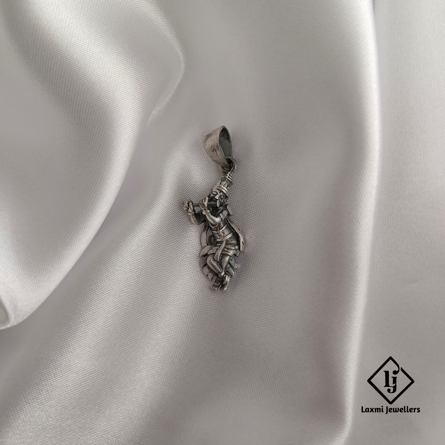 925 Sterling Silver Krishna Pendant | Divine Lord Krishna Locket for Men & Women