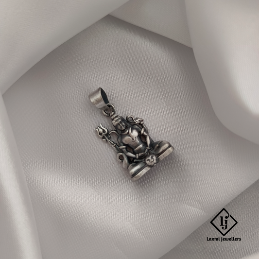 925 Sterling Silver Lord Shiva Pendant | Mahadev Trishul Design | Divine Spiritual Jewelry
