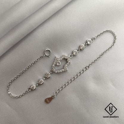 Ladies Sparkling Hand Bracelet