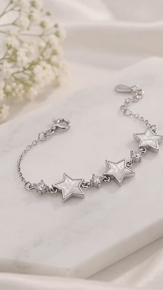 925 Silver Star Bracelet for Women | Stylish Ladies Sterling Silver Bracelet