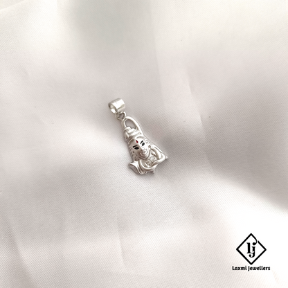 925 Sterling Silver Shivji Pendant | Trishul Damru Design | Mahadev Jewelry for Men & Women