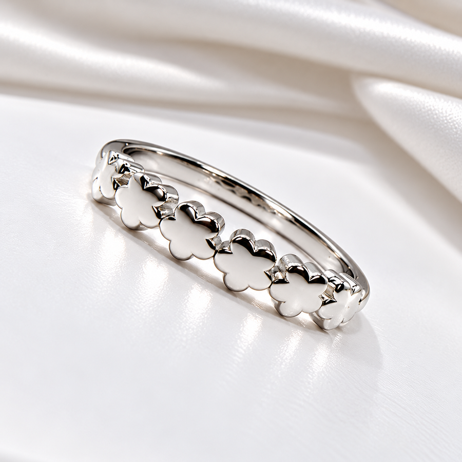 925 Sterling Silver Floral Ring for Women | Elegant Flower Design Ladies Ring – Laxmi Jewellers
