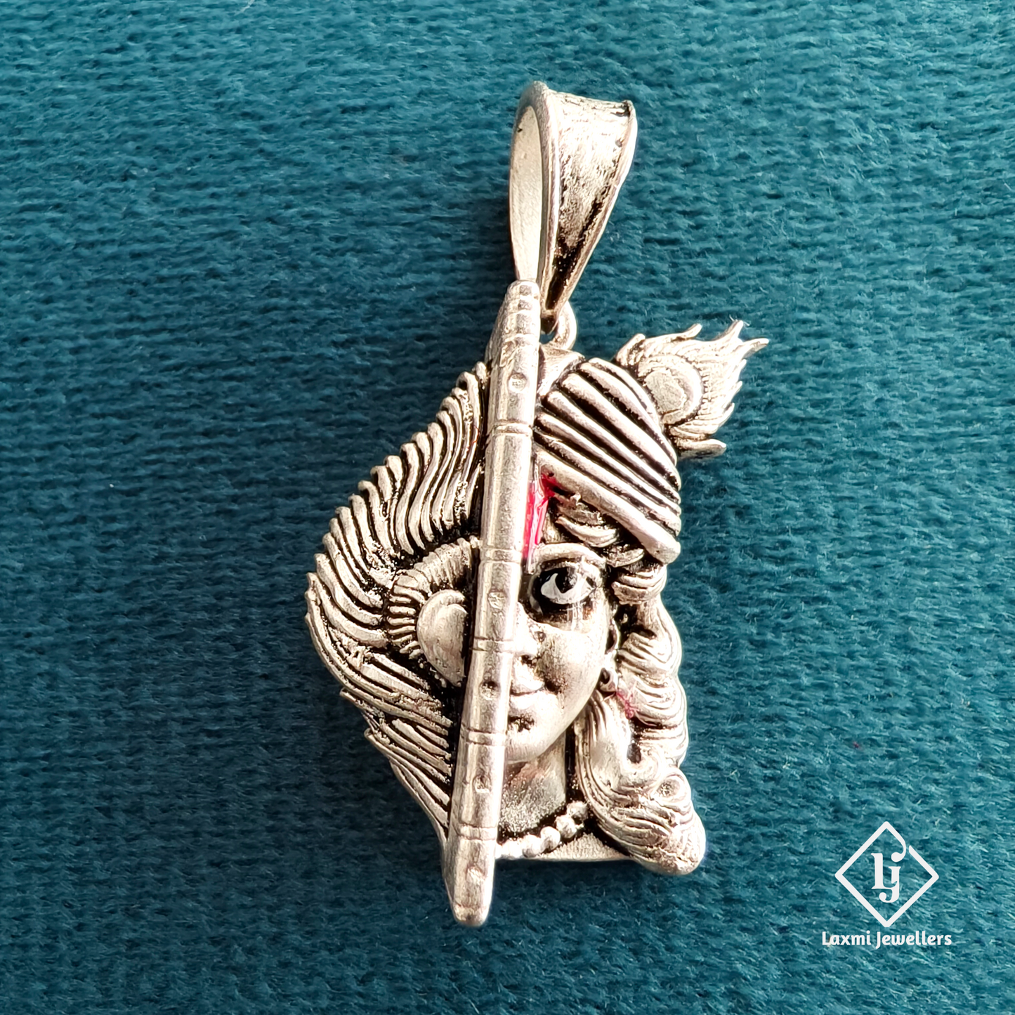 925 Silver Lord Krishna Pendant | Murli Krishna Silver Pendant for Men & Women
