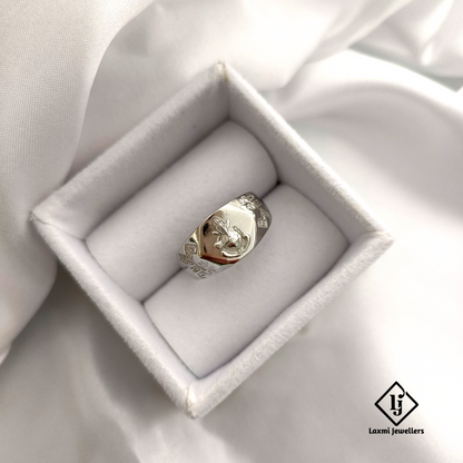 925 Silver Ganesha Ring for Men – Designer Spiritual Ring by Laxmi Jewellers