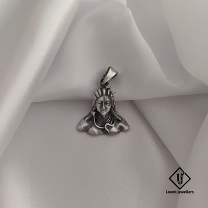 925 Sterling Silver Adiyogi Shiva Pendant | Spiritual & Divine Jewelry