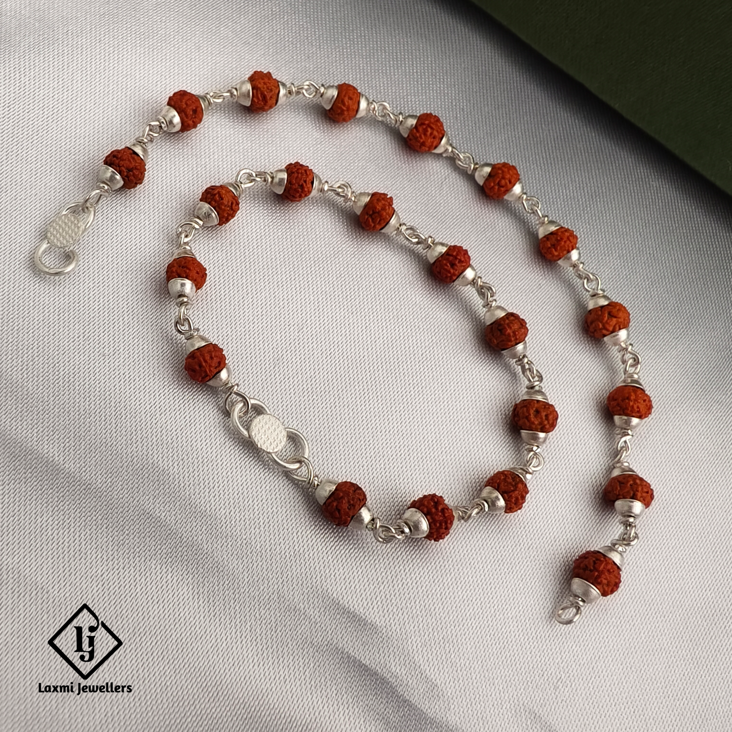 925 Sterling Silver Rudraksha Baby Nazariya | Spiritual Protection Bracelet for Kids