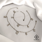 925 Sterling Silver Floral Charm Anklet Set for Women – Elegant & Lightweight Design
