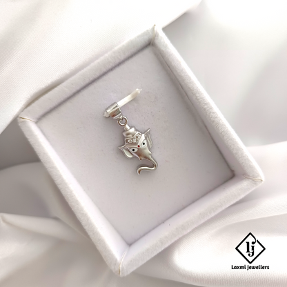 925 Sterling Silver Ganesha Pendant – Elegant Lord Ganpati Design for Men & Women