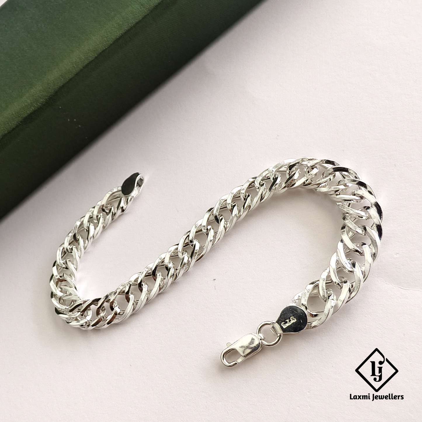 925 Sterling Silver Cuban Link Bracelet for Men | Heavy Chain Stylish Gents Bracelet