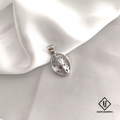 925 Sterling Silver Ganeshji Pendant | Religious Lord Ganesha Pendant for Men & Women