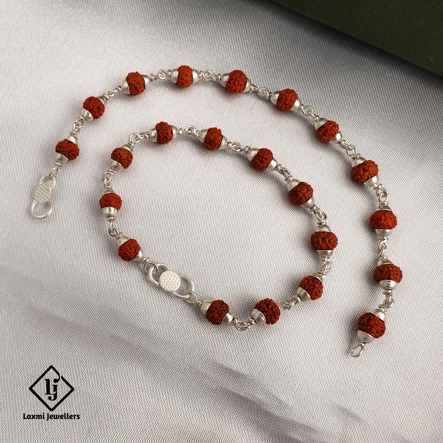 925 Sterling Silver Rudraksha Baby Nazariya | Spiritual Protection Bracelet for Kids