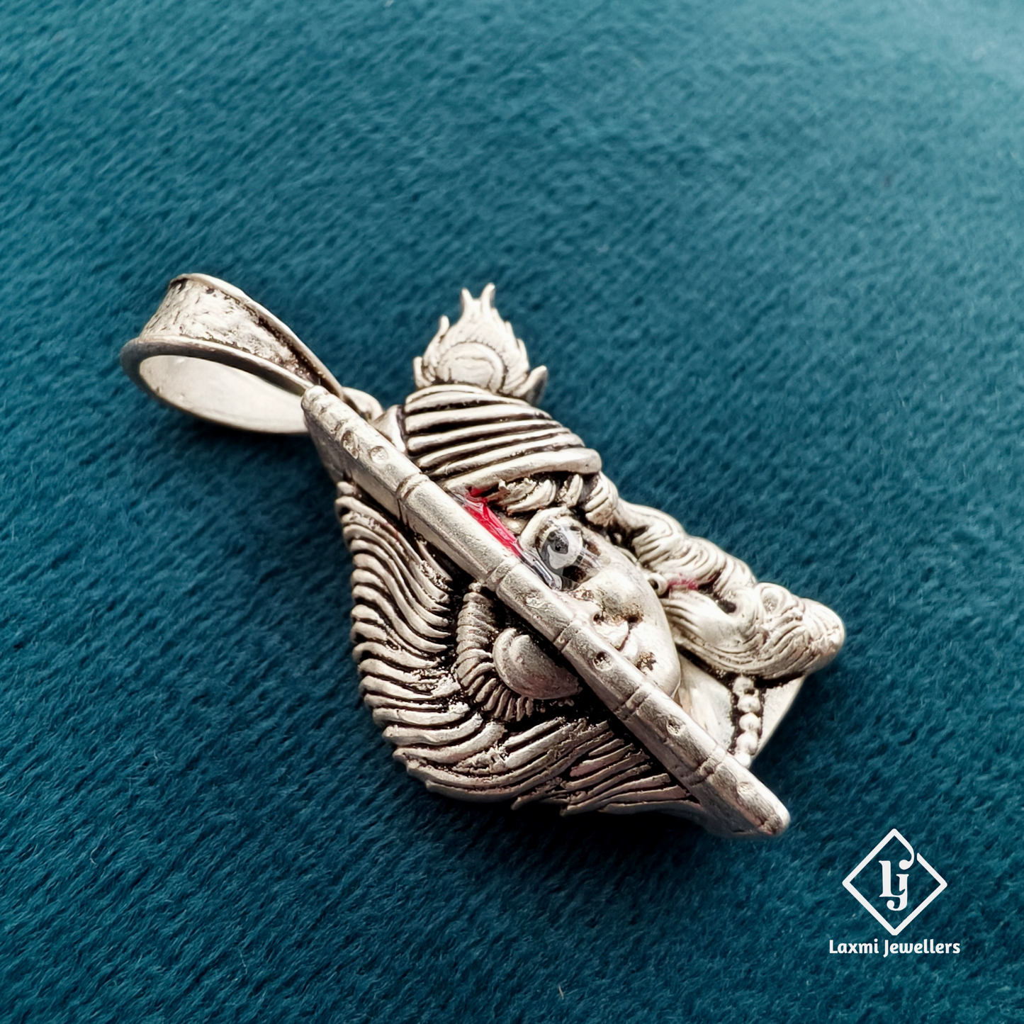 925 Silver Lord Krishna Pendant | Murli Krishna Silver Pendant for Men & Women