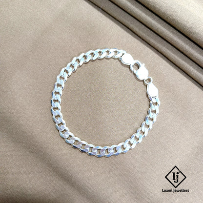 925 Sterling Silver Curb Chain Bracelet for Men – Classic & Durable