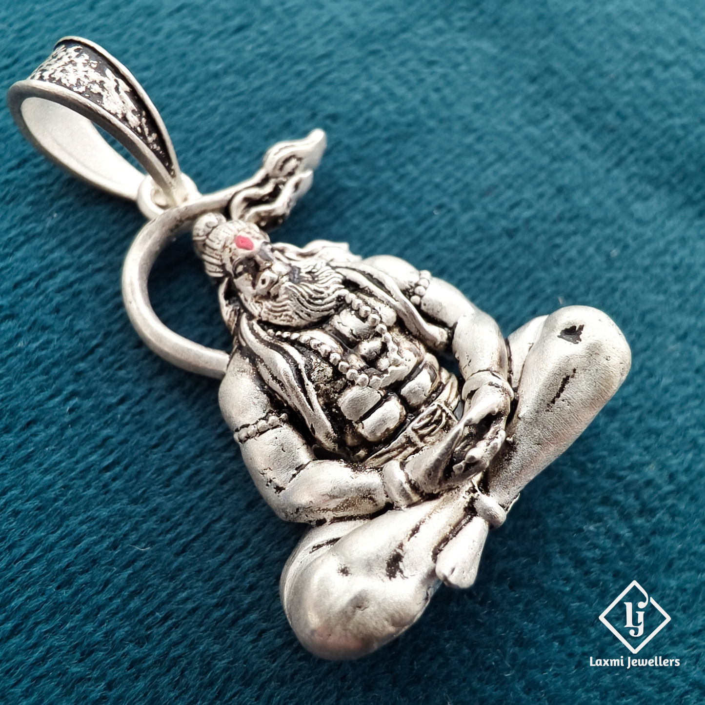 925 Sterling Silver Lord Hanuman Pendant | Bajrangbali Silver Jewellery