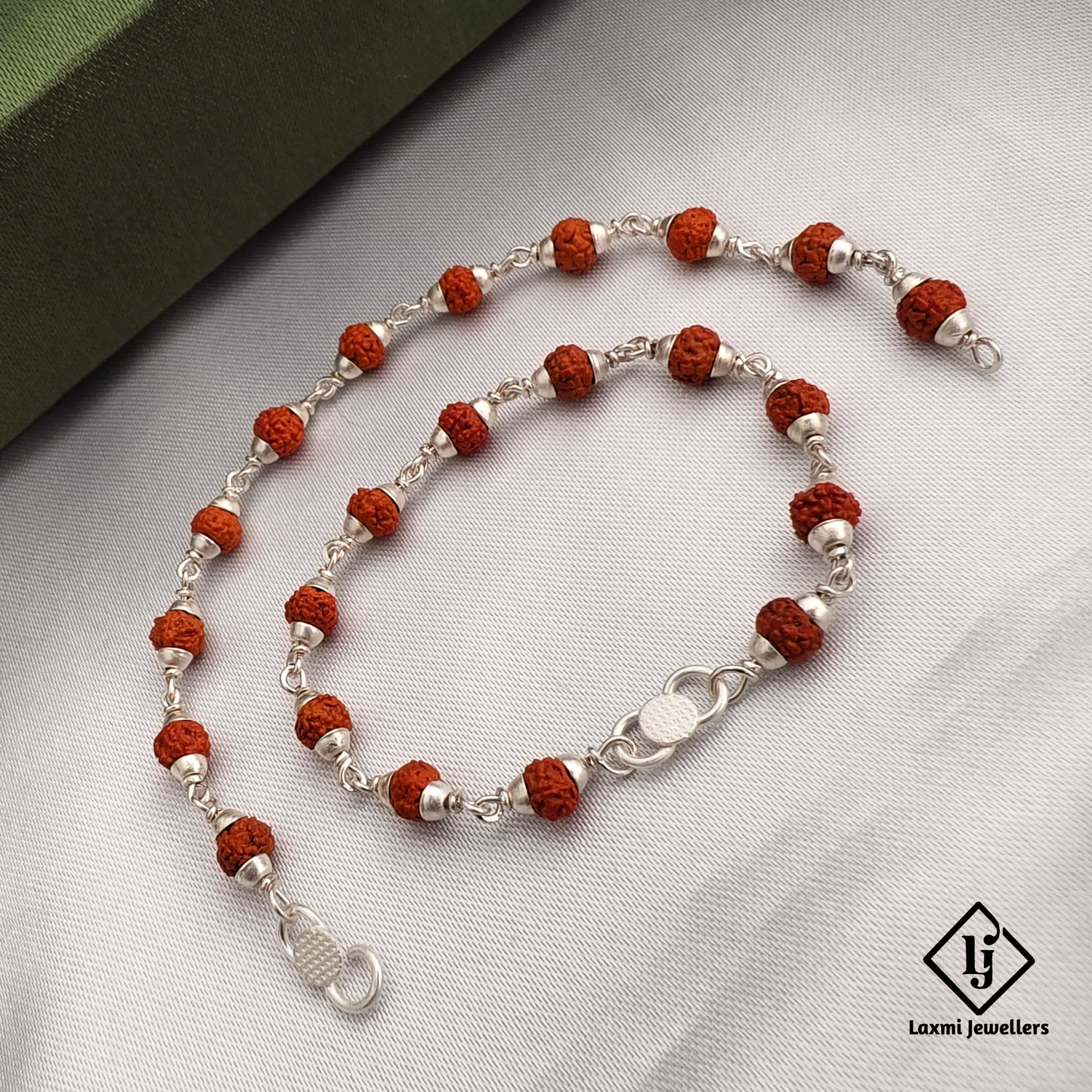 925 Sterling Silver Rudraksha Baby Nazariya | Spiritual Protection Bracelet for Kids