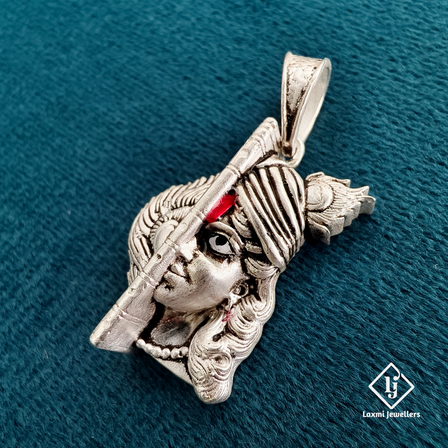 925 Silver Lord Krishna Pendant | Murli Krishna Silver Pendant for Men & Women