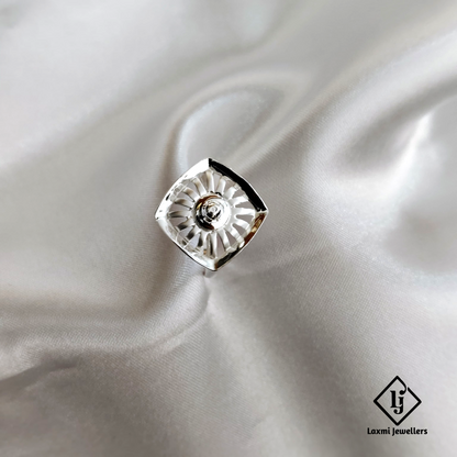 Sterling Silver Textured Dome Ring – Elegant Statement Jewelry for Men and Women