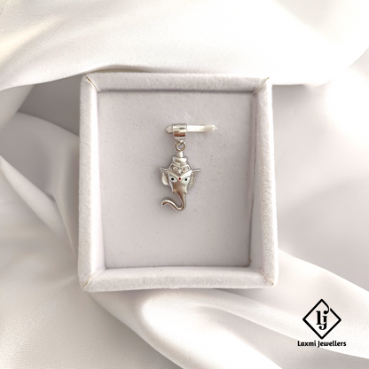 925 Sterling Silver Ganesha Pendant – Elegant Lord Ganpati Design for Men & Women
