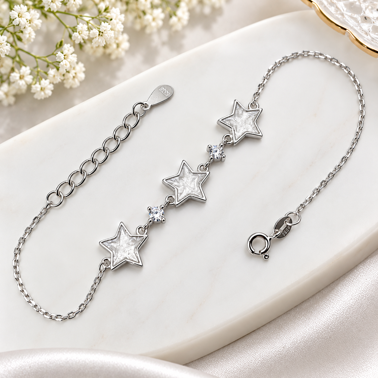 925 Silver Star Bracelet for Women | Stylish Ladies Sterling Silver Bracelet