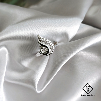 Exquisite Peacock Silver Ring – Intricate Designer Jewelry for Women