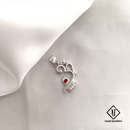 925 Sterling Silver Shiv Trishul Om Pendant for Men & Women – Spiritual Religious Jewelry