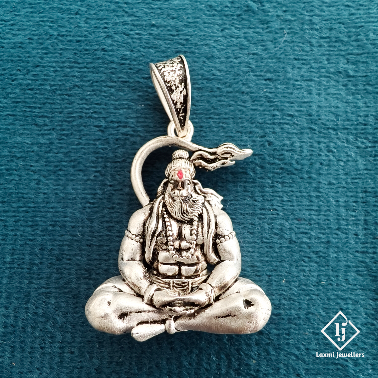 925 Sterling Silver Lord Hanuman Pendant | Bajrangbali Silver Jewellery