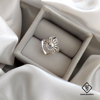 Sterling Silver Textured Dome Ring – Elegant Statement Jewelry for Men and Women