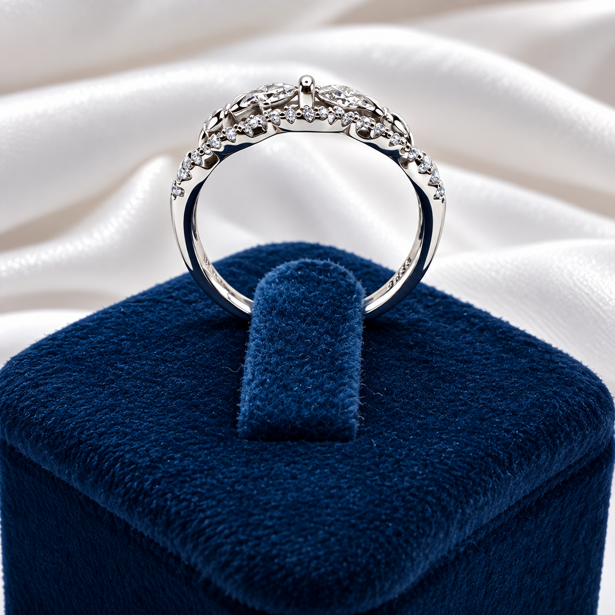 925 Sterling Silver Heart Ring for Women | Elegant Heart & CZ Stone Studded Ring – Laxmi Jewellers