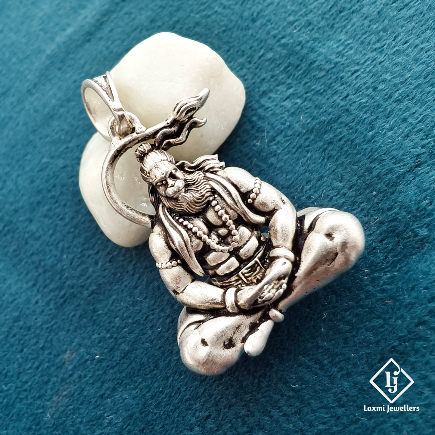 925 Sterling Silver Lord Hanuman Pendant | Bajrangbali Silver Jewellery