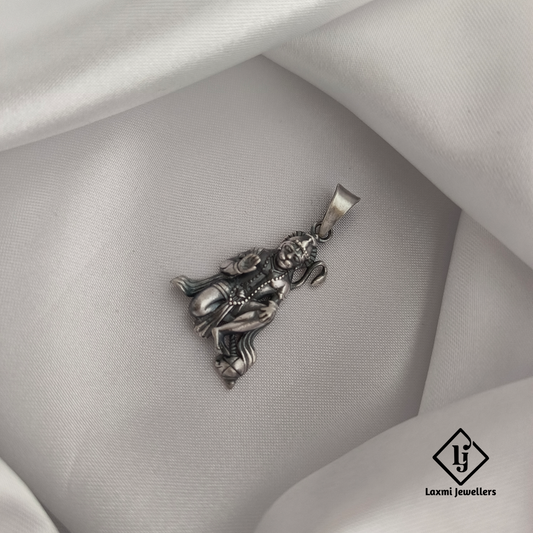 925 Sterling Silver Hanuman Pendant | Bajrangbali Locket for Protection & Strength