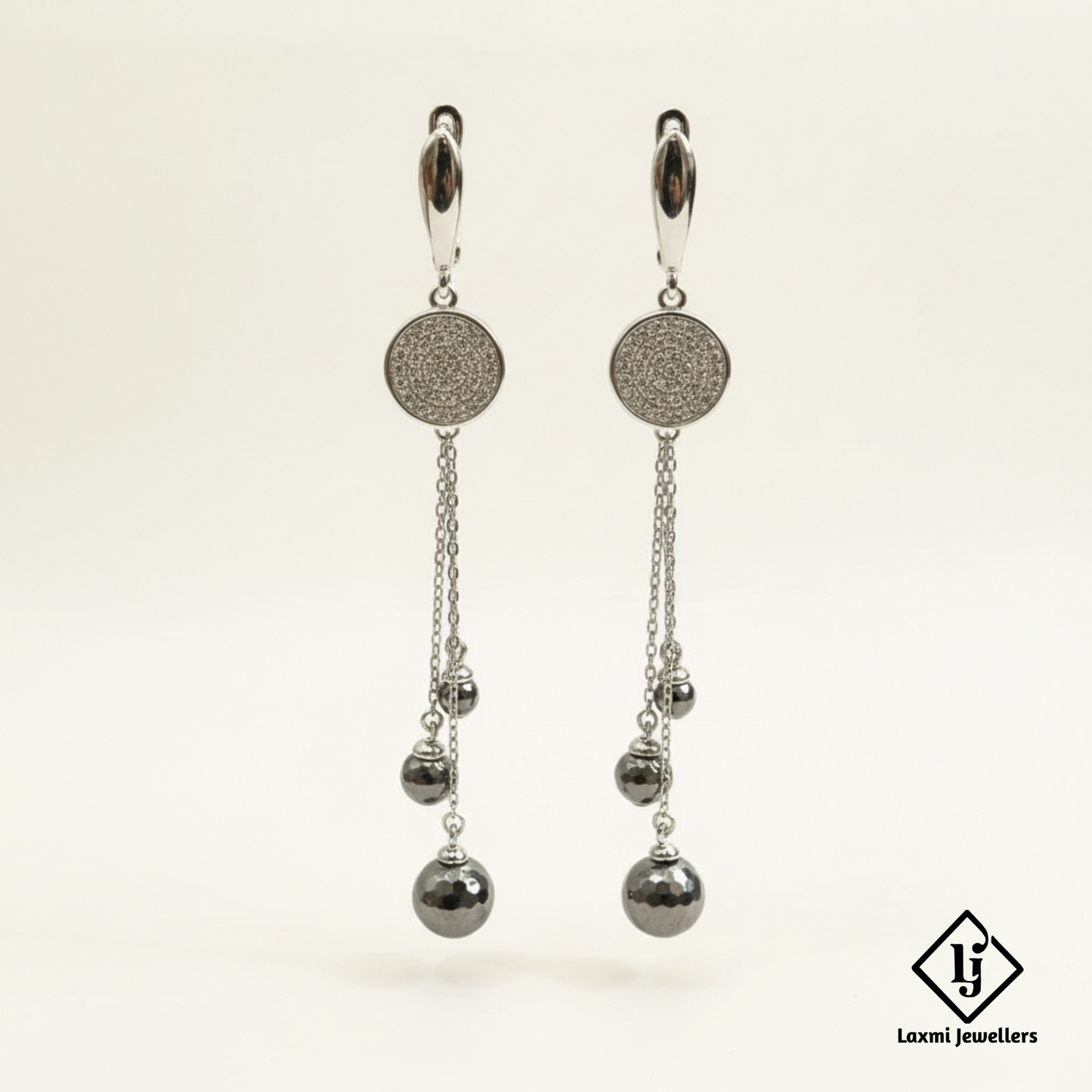 925 Sterling Silver Bali Style Chain Drop Earrings | Oxidised Silver Designer Earrings for Women