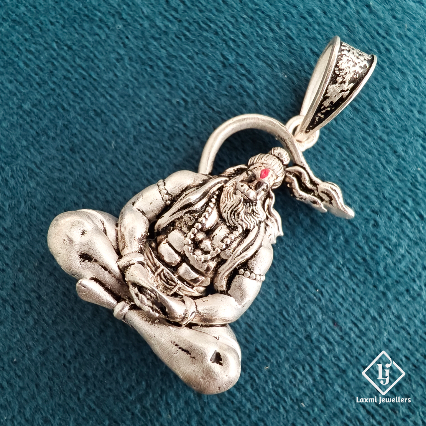 925 Sterling Silver Lord Hanuman Pendant | Bajrangbali Silver Jewellery