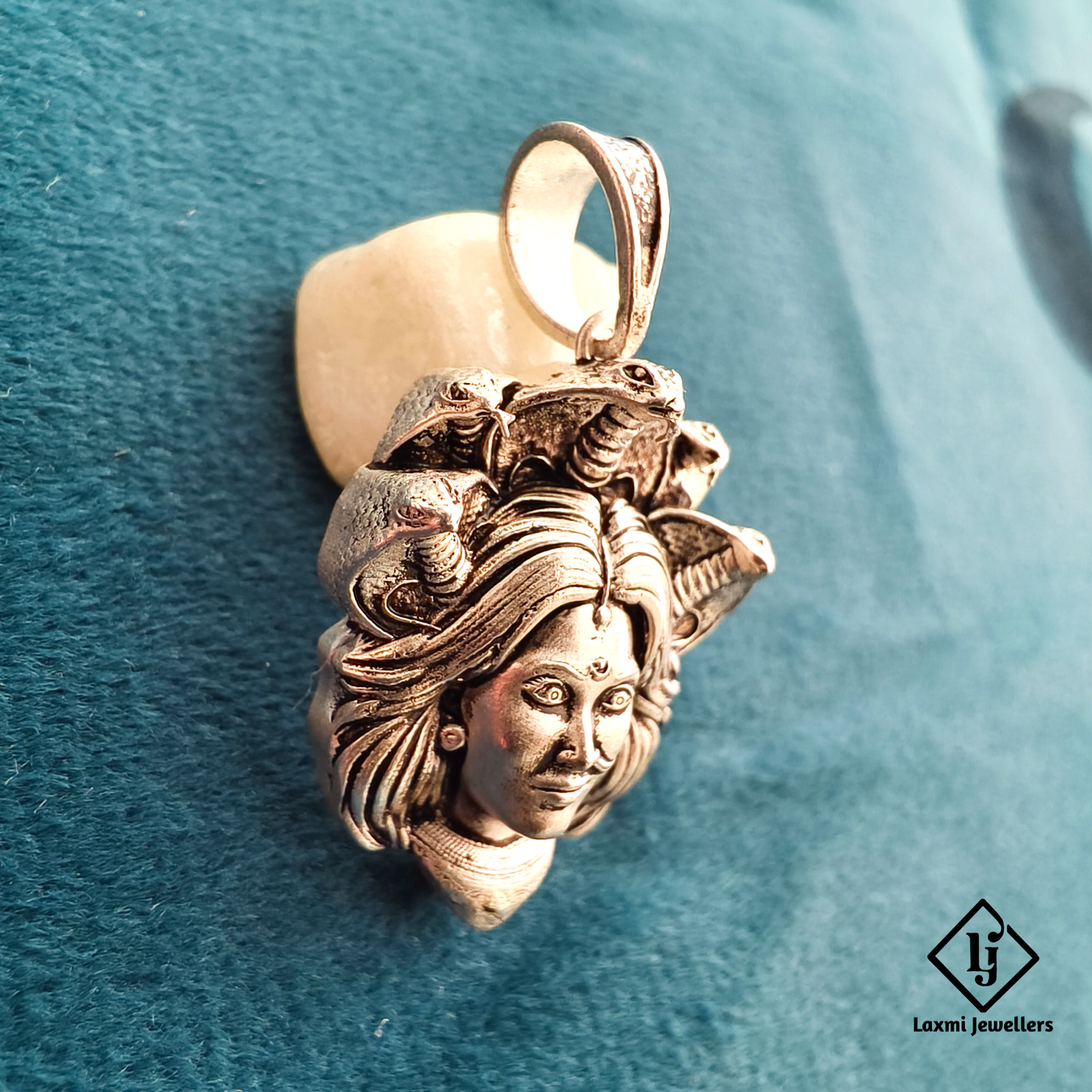 Mogal Maa 925 Sterling Silver Pendant | Pure Silver Divine Jewellery for Protection & Power