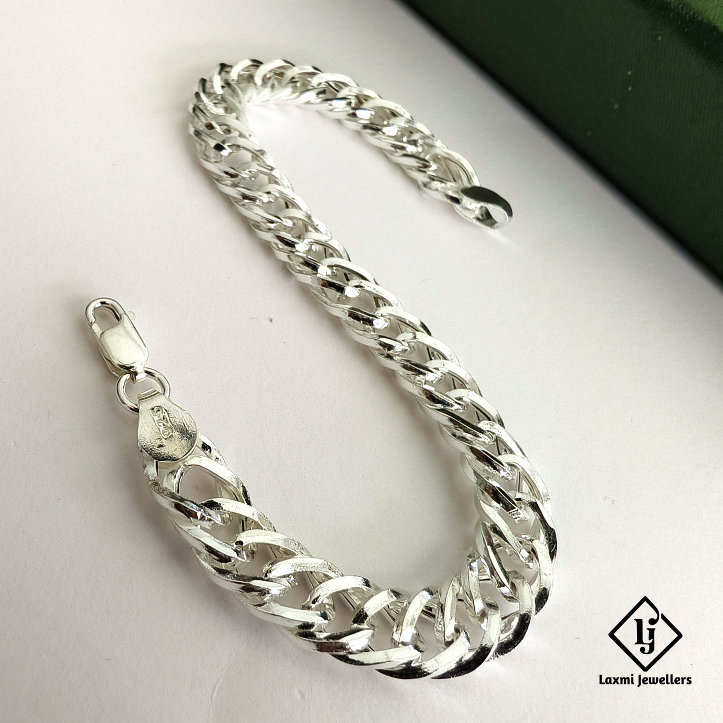 925 Sterling Silver Cuban Link Bracelet for Men | Heavy Chain Stylish Gents Bracelet