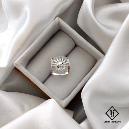 Sterling Silver Textured Dome Ring – Elegant Statement Jewelry for Men and Women