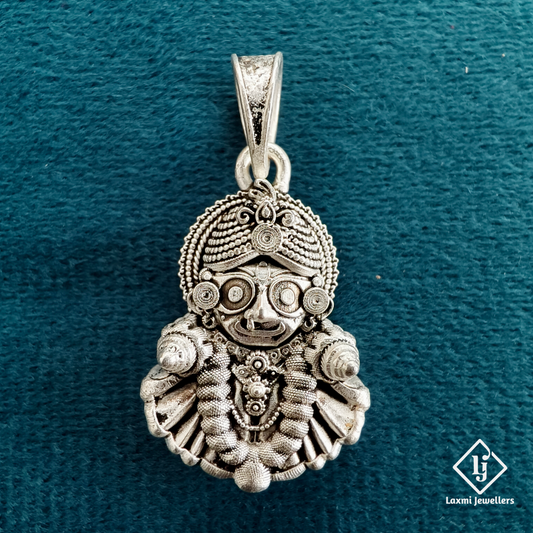 925 Sterling Silver Lord Jagannath Pendant | Handcrafted Devotional Jewellery