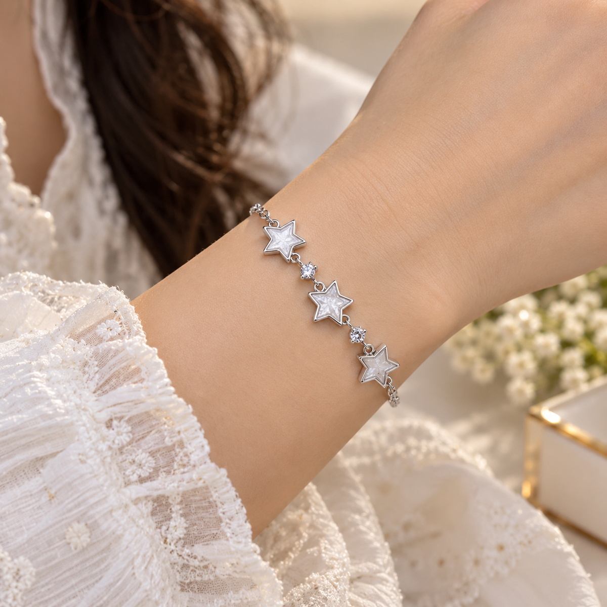 925 Silver Star Bracelet for Women | Stylish Ladies Sterling Silver Bracelet