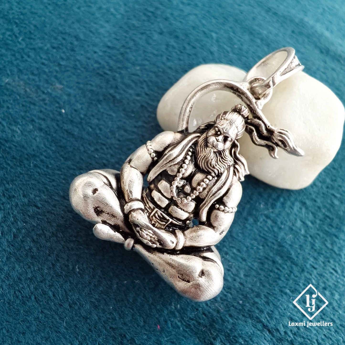 925 Sterling Silver Lord Hanuman Pendant | Bajrangbali Silver Jewellery