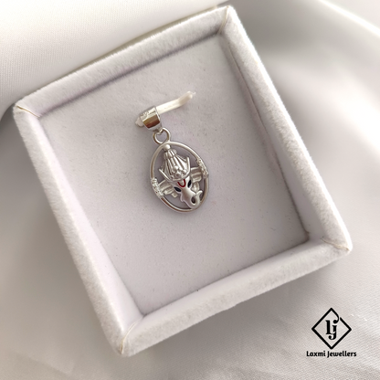 925 Sterling Silver Ganeshji Pendant | Religious Lord Ganesha Pendant for Men & Women