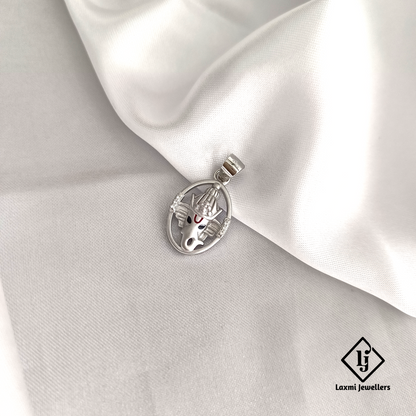 925 Sterling Silver Ganeshji Pendant | Religious Lord Ganesha Pendant for Men & Women