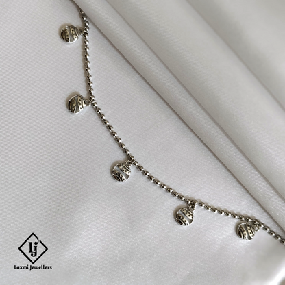 Stylish Silver Beaded Charm Bracelet – Laxmi Jewellers