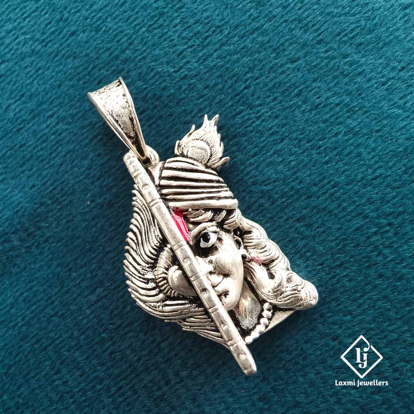 925 Silver Lord Krishna Pendant | Murli Krishna Silver Pendant for Men & Women