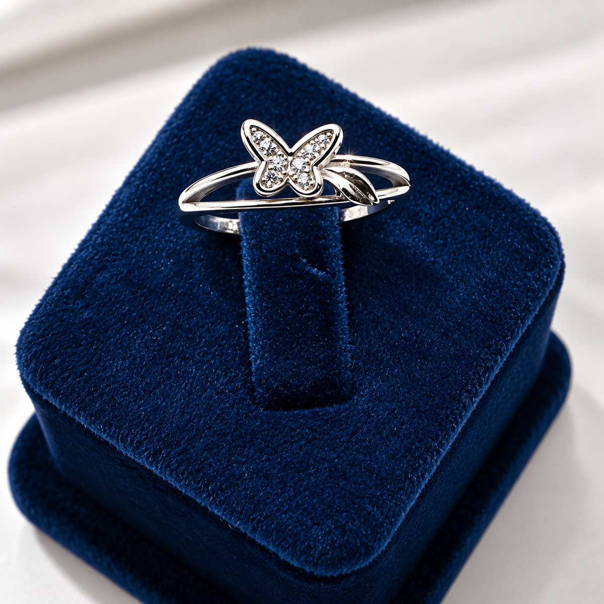 925 Sterling Silver Butterfly Ring for Women | Elegant Butterfly Ring for Ladies – Laxmi Jewellers