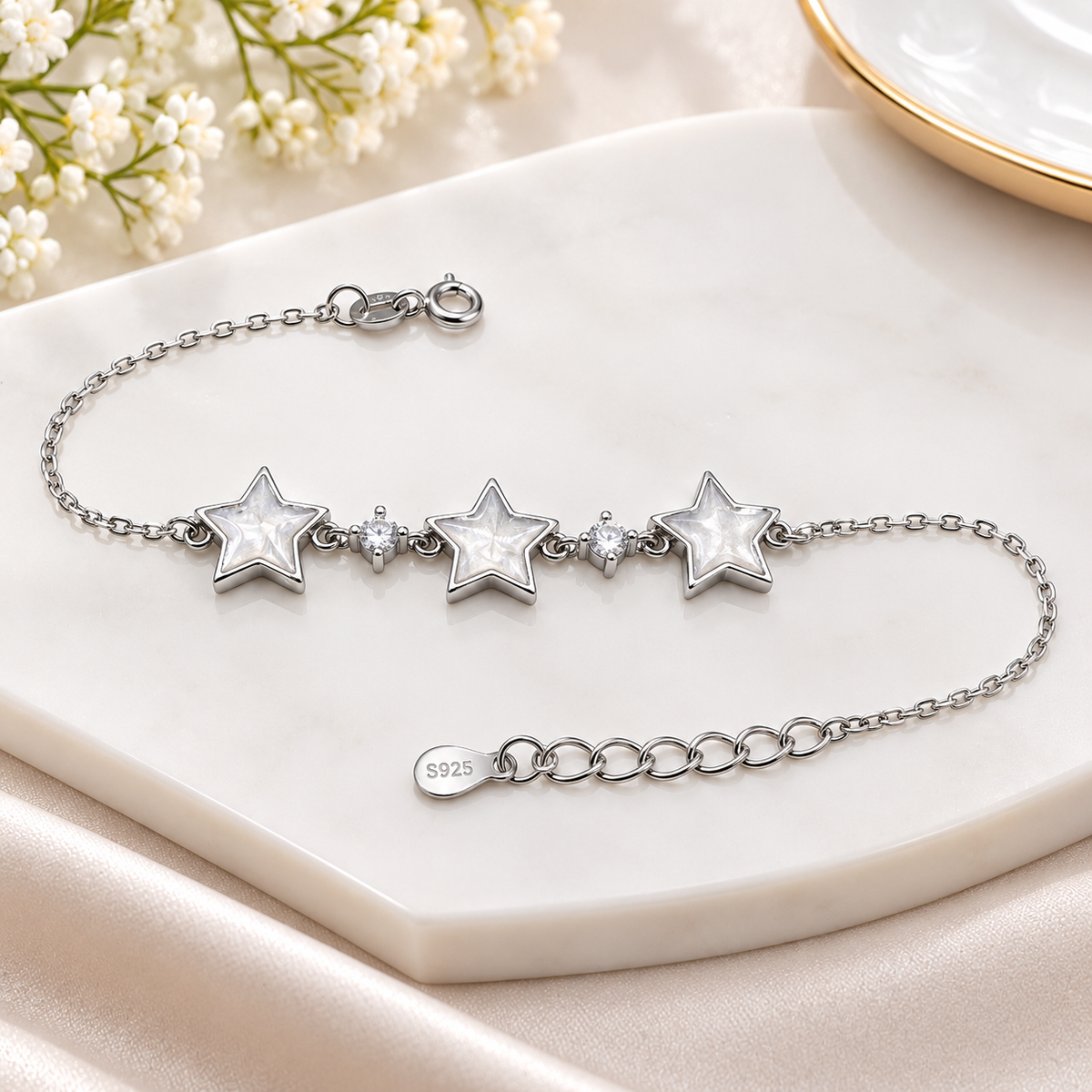 925 Silver Star Bracelet for Women | Stylish Ladies Sterling Silver Bracelet