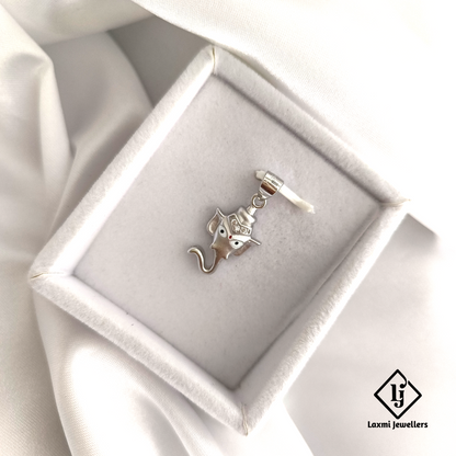 925 Sterling Silver Ganesha Pendant – Elegant Lord Ganpati Design for Men & Women